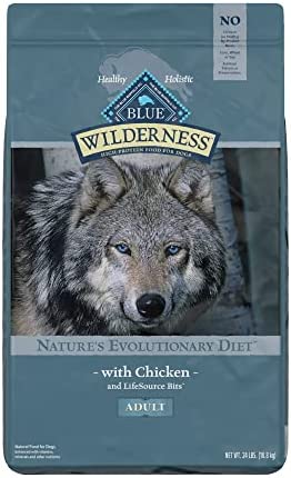 Amazon.com: Blue Buffalo Wilderness High Protein, Natural Adult Dry Dog Food, Chicken 24-lb : Pet Supplies
