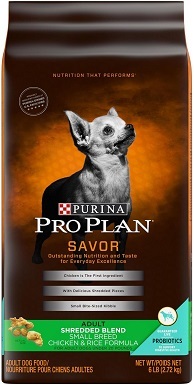 5Purina Pro Plan Savor Adult Shredded Blend Small Breed Chicken & Rice