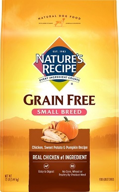 6Nature's Recipe Small Breed Grain-Free Chicken, Sweet Potato & Pumpkin Recipe