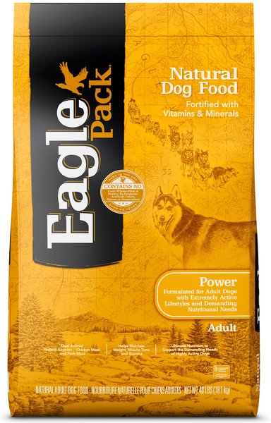 EAGLE PACK Power Adult Dry Dog Food, 40-lb bag - Chewy.com