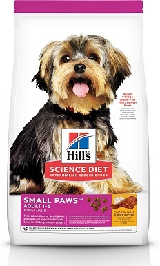 7Hill's Science Diet Adult Small Paws Chicken Meal & Rice Recipe Dry Dog Food