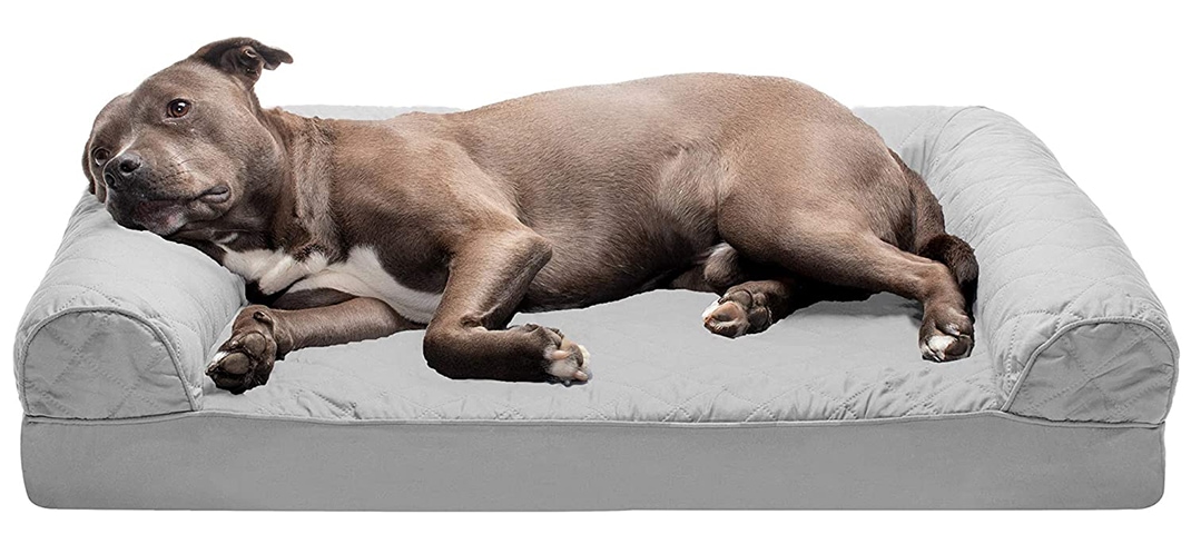 Furhaven Quilted Orthopedic Sofa Cat & Dog Bed With Removable Cover