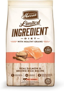 Merrick Limited Ingredient Diet with Healthy Grains Real Salmon & Brown Rice Recipe