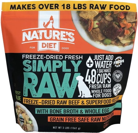 Nature's Diet Fresh Beef Simply Raw Freeze-Dried Dog Food