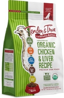 2Tender & True Organic Chicken & Liver Recipe Grain- Free Dry Dog Food