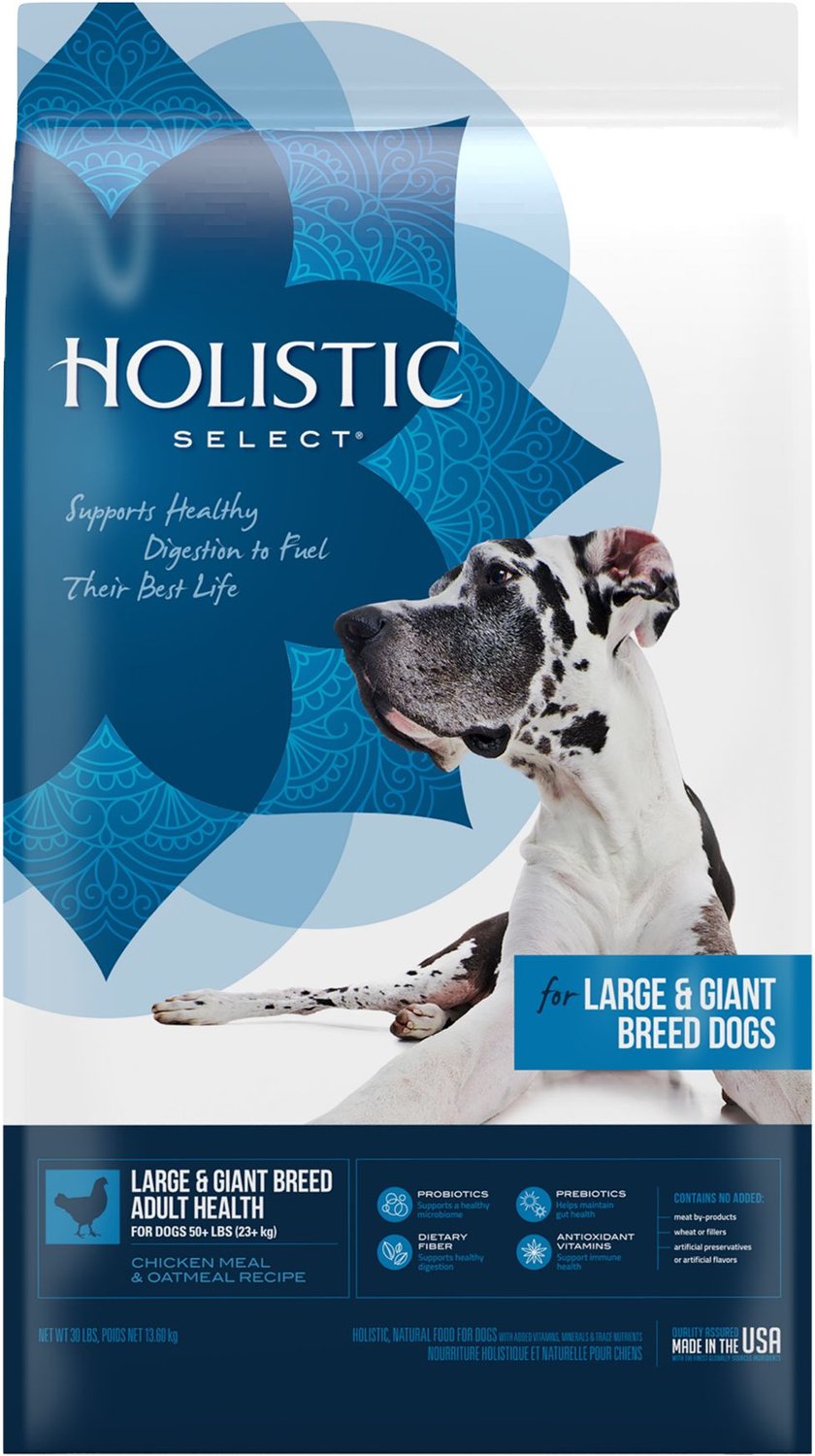 HOLISTIC SELECT Large & Giant Breed Adult Health Chicken Meal & Oatmeal Recipe Dry Dog Food, 30-lb bag - Chewy.com