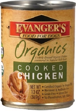 5Evanger's Organics Cooked Chicken Grain-Free Canned Dog Food