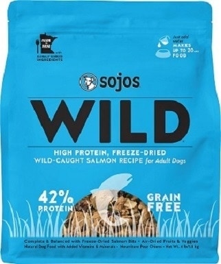 5Sojos Wild-Caught Salmon Recipe Grain-Free Freeze-Dried Raw Dog Food