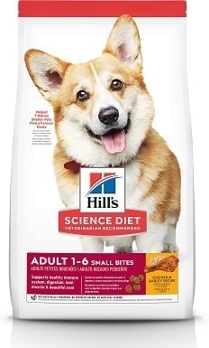 7Hill's Science Diet Adult Small Bites Chicken & Barley Recipe Dry Dog Food