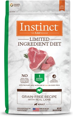 8Instinct Limited Ingredient Diet Grain-Free Recipe with Real Lamb Freeze-Dried Raw Coated Dry Dog Food