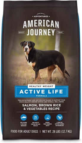 American Journey Active Life Formula Healthy Weight Salmon, Brown Rice & Vegetables Recipe Dry Dog Food, 28-lb