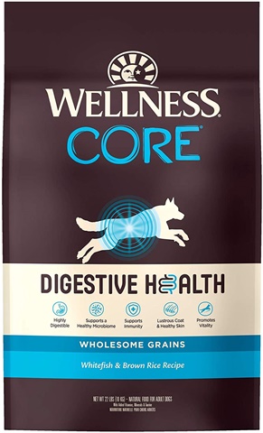 Wellness CORE Digestive Health Wholesome Grains Whitefish & Brown Rice Recipe Dry Dog Food