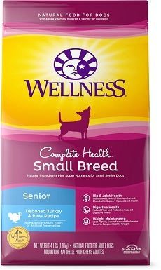 9Wellness Small Breed Complete Health Senior Deboned Turkey & Peas Recipe Dry Dog Food