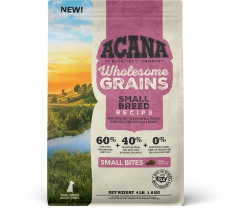 ACANA Wholesome Grains Small Breed Recipe Gluten-Free Dry Dog Food 4lbs