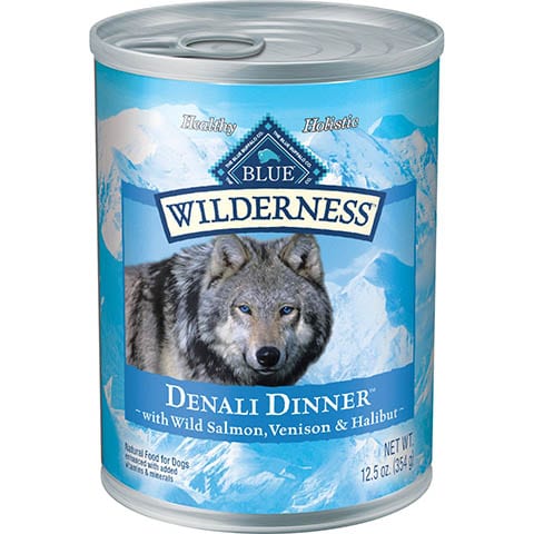 Blue Buffalo Wilderness Denali Dinner with Wild Salmon, Venison & Halibut Grain-Free Canned Dog Food