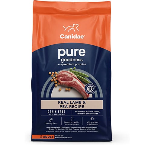 CANIDAE Grain-Free PURE Limited Ingredient Lamb & Pea Recipe Dry Dog Food