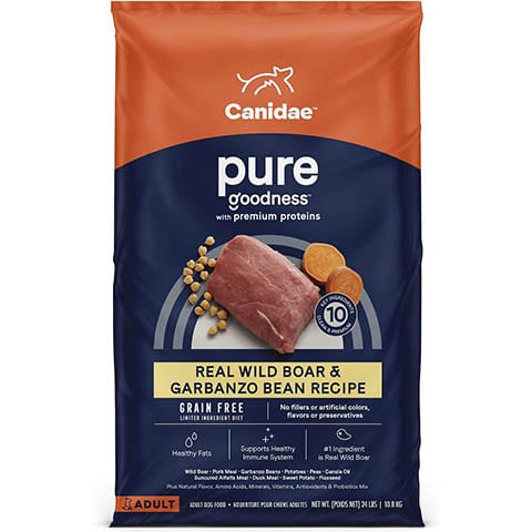CANIDAE Grain-Free PURE Limited Ingredient Wild Boar & Garbanzo Bean Recipe Dry Dog Food