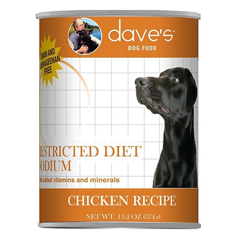 Dave’s Pet Food Restricted Sodium Canned Food Chicken Recipe