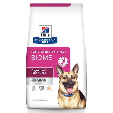 Hill’s Prescription Diet Gastrointestinal Biome Digestive Fiber Care with Chicken Dry Dog Food, Veterinary Diet