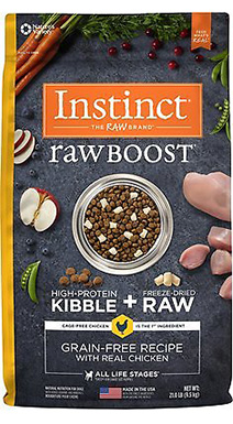 Instinct Raw Boost Grain-Free Recipe with Real Chicken and Freeze-Dried Raw Pieces Dry Dog Food