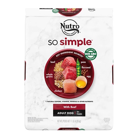 NUTRO SO SIMPLE Adult Beef & Rice Recipe Natural Dry Dog Food
