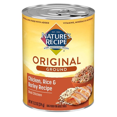 Nature’s Recipe Original Chicken, Rice & Barley Recipe Ground Canned Dog Food