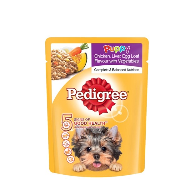 Pedigree Puppy Chicken, Liver, Egg Loaf with Vegetables Pouch dog foods philippines