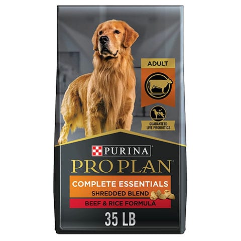 Purina Pro Plan Adult Shredded Blend Beef & Rice Dry Dog Food