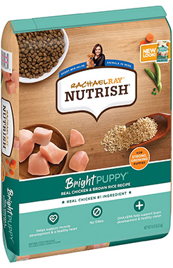 Rachael Ray Nutrish Bright Puppy Natural Real Chicken & Brown Rice Recipe Dry Dog Food