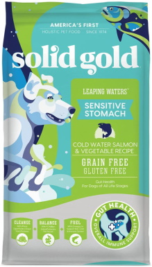 Solid Gold Leaping Waters Sensitive Stomach Grain Free Cold Water Salmon Vegetable Dry Dog Food