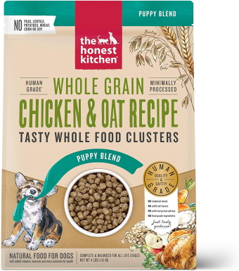 The Honest Kitchen Food Clusters Whole Grain Chicken & Oat Recipe Puppy Blend Dog Food