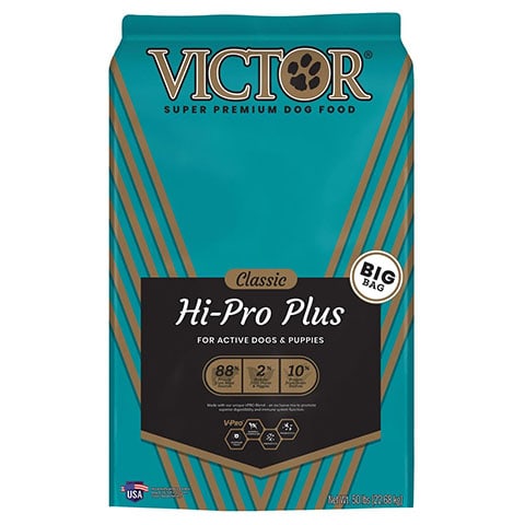 Victor Classic Hi-Pro Plus Formula Dry Dog Food for Active Dogs and Puppies