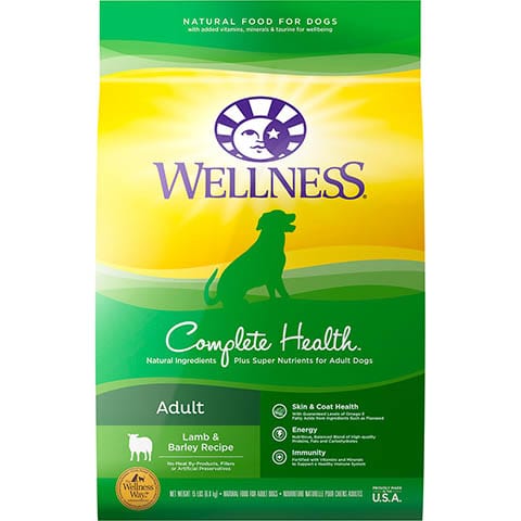 Wellness Complete Health Adult Lamb & Barley Recipe Dry Dog Food