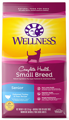 Wellness Small Breed Complete Health Senior Deboned Turkey & Peas Recipe