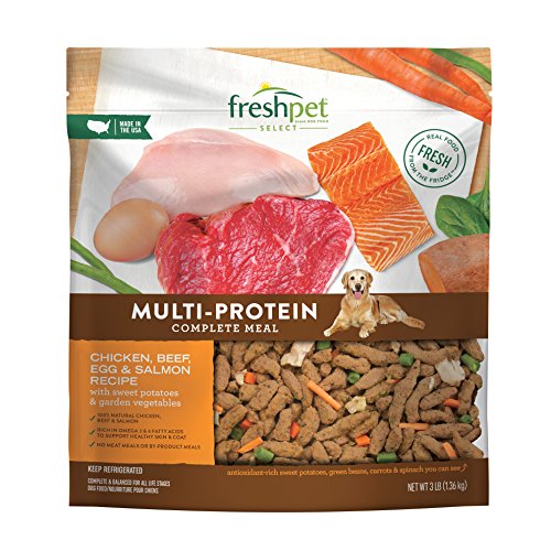 Freshpet Dog Food, Multi-Protein Complete Meal, Chicken, Beef, Egg and...
