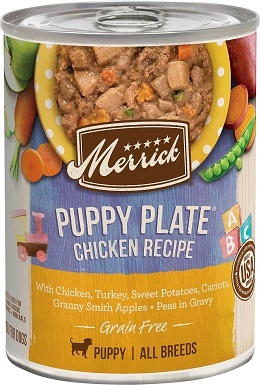 3Merrick Grain Free Wet Puppy Food Puppy Plate Chicken Recipe