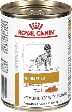3Royal Canin Veterinary Diet Urinary SO Moderate Calorie Thin Slices in Gravy Canned Dog Food
