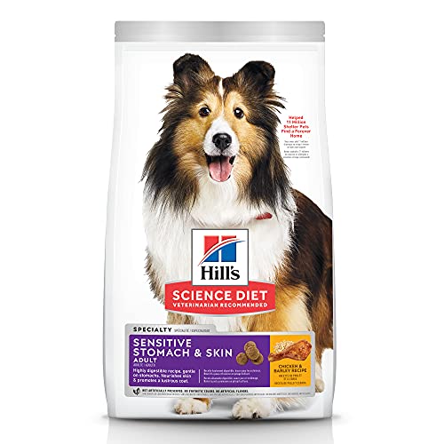 Hill’s Science Diet Dry Dog Food, Adult, Sensitive Stomach & Skin, Chicken Recipe, 30 Lb Bag