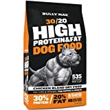 Bully Max High Performance Super Premium Dog Food (40 Pound Bag). for All Breeds and All Ages (Puppies and Adult Dogs). 535 Calories per Cup. for Muscle, Growth, and Weight.