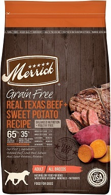 6Merrick Grain-Free Texas Beef & Sweet Potato Recipe Dry Dog Food