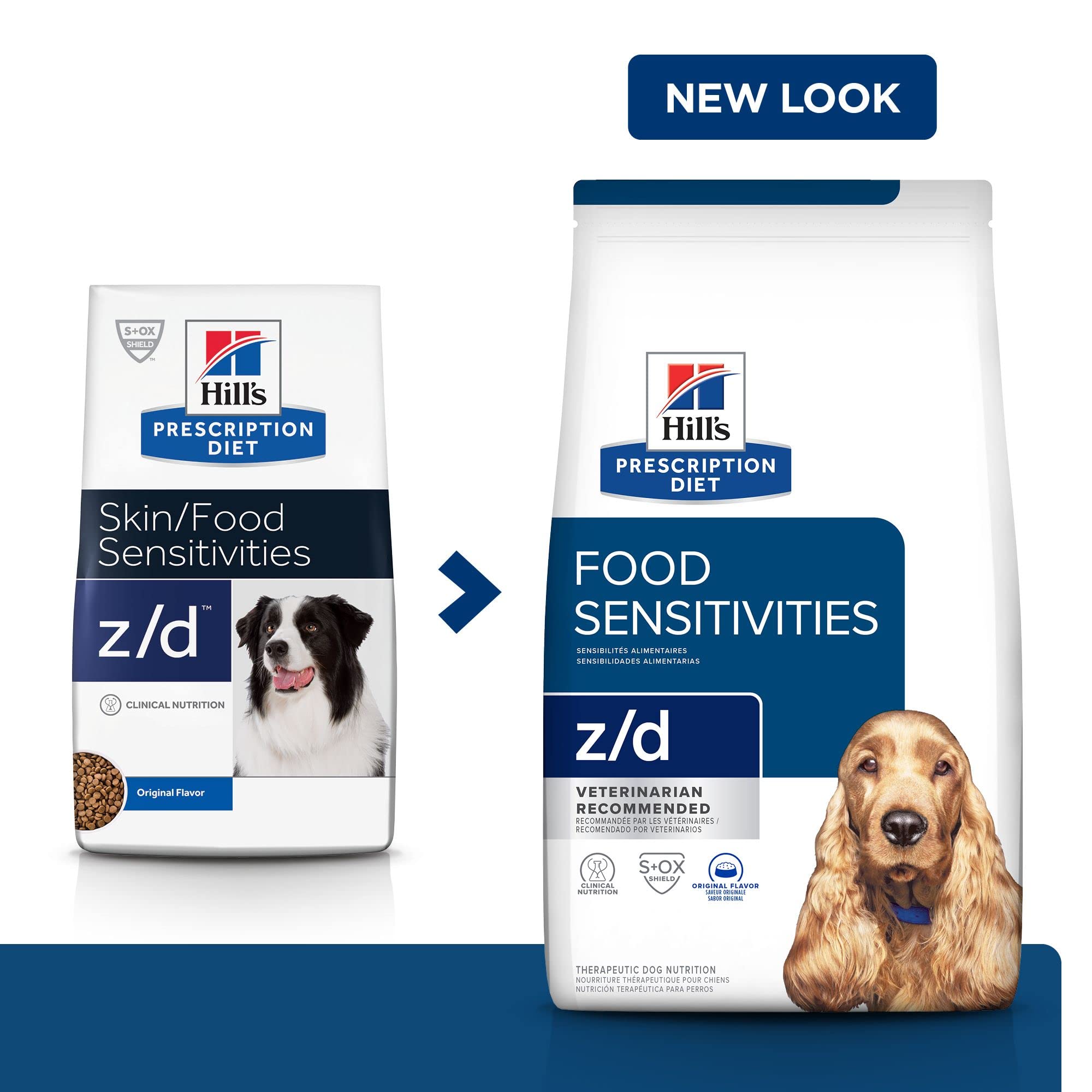 Amazon.com: Hill's Prescription Diet z/d Skin/Food Sensitivities Dry Dog Food, Veterinary Diet, 25 lb. Bag (Packaging May Vary) : Pet Supplies