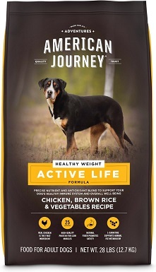 7American Journey Active Life Formula Healthy Weight Chicken, Brown Rice & Vegetables Recipe Dry Dog Food