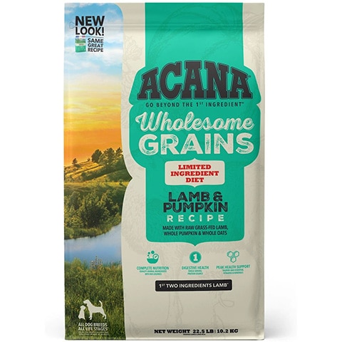 ACANA Singles + Wholesome Grains Limited Ingredient Diet Lamb & Pumpkin Recipe