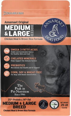 Annamaet 25% Medium & Large Breed Dry Dog Food