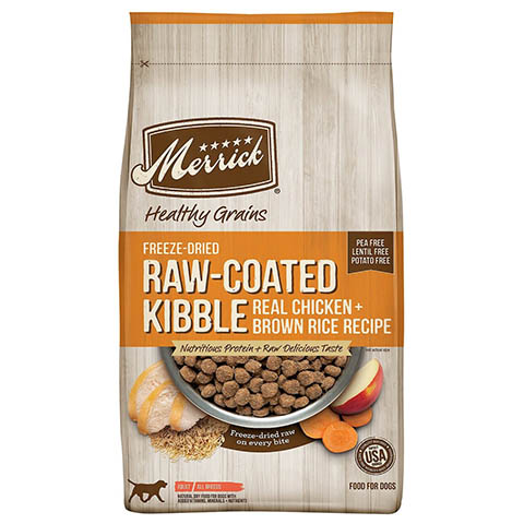 Merrick Healthy Grains Raw-Coated Kibble Real Chicken + Brown Rice Recipe
