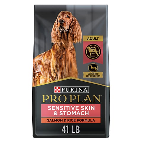 Purina Pro Plan Adult Sensitive Skin and Stomach Salmon & Rice Formula Dry Dog Food