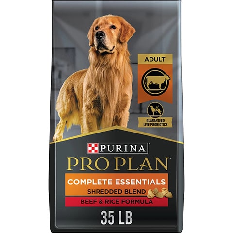 Purina Pro Plan Adult Shredded Blend Beef & Rice Formula Dry Dog Food