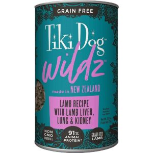 Tiki Dog Wildz Lamb Recipe with Lamb Liver, Lung & Kidney Grain-Free Wet Dog Food