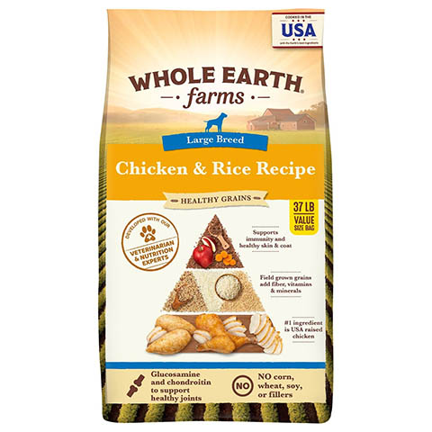 Whole Earth Farms Healthy Grains Large Breed Chicken & Rice Recipe